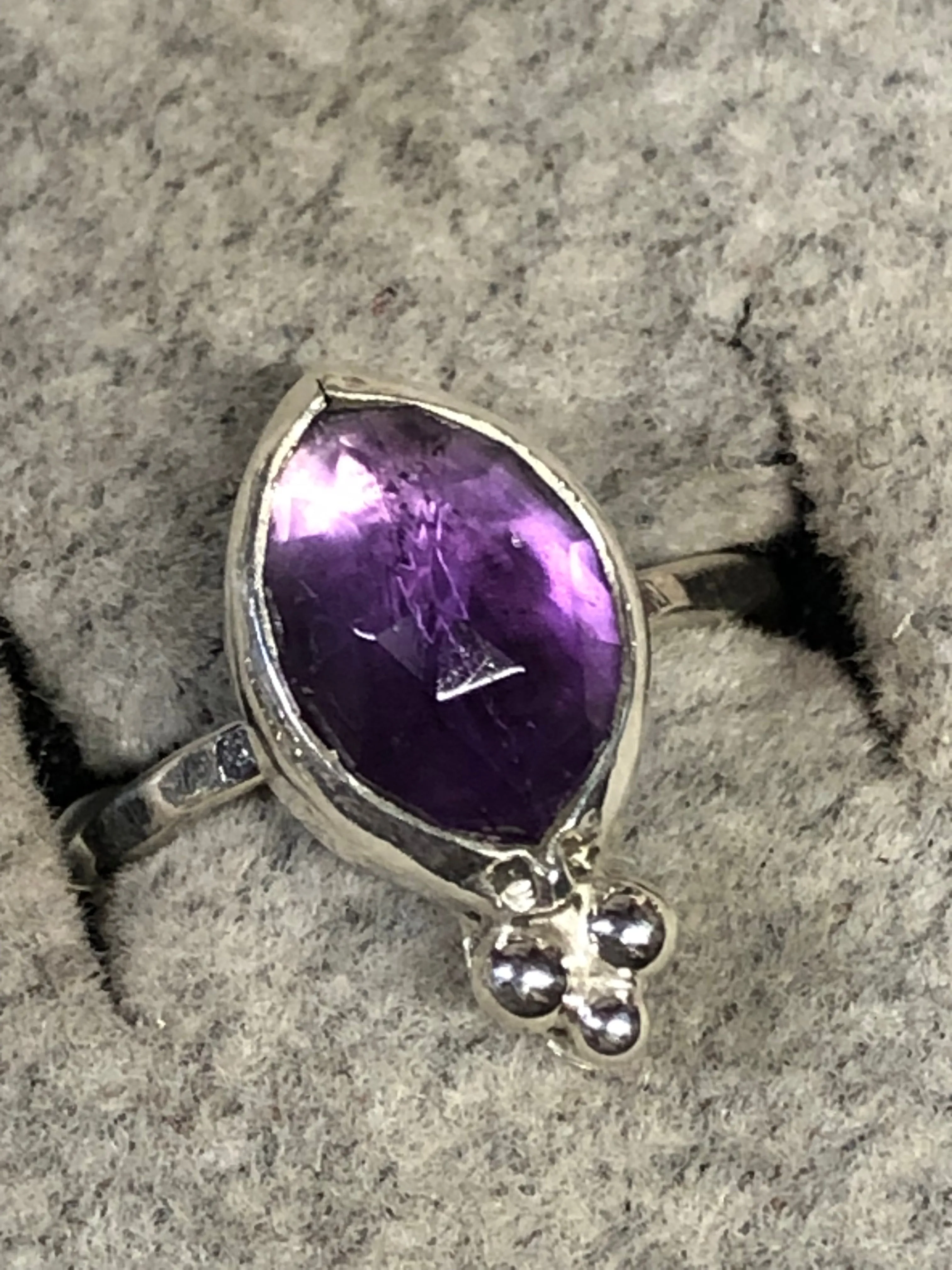 Dainty Amethyst Stacker