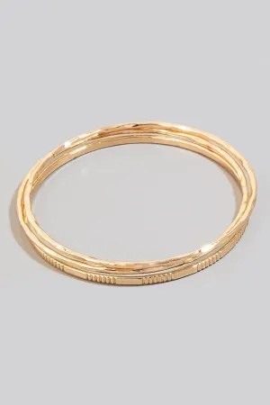 Dainty Bangle Bracelet Set