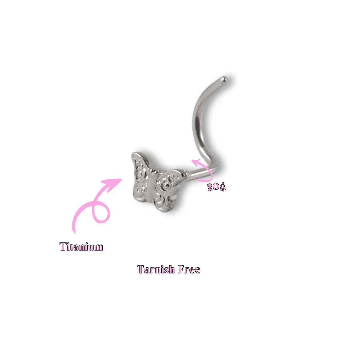 Dainty Butterfly Nose Screw Implant Grade Titanium