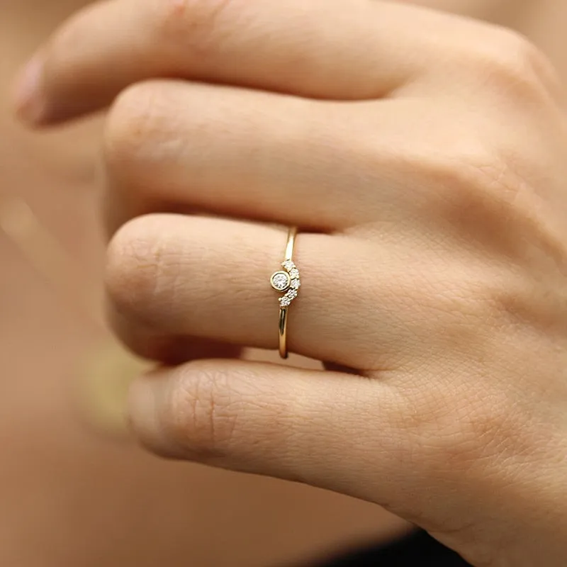 Dainty Crystal Ring