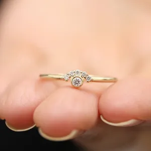 Dainty Crystal Ring