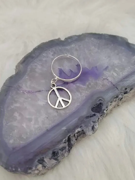 Dainty Dangle Charm Rings