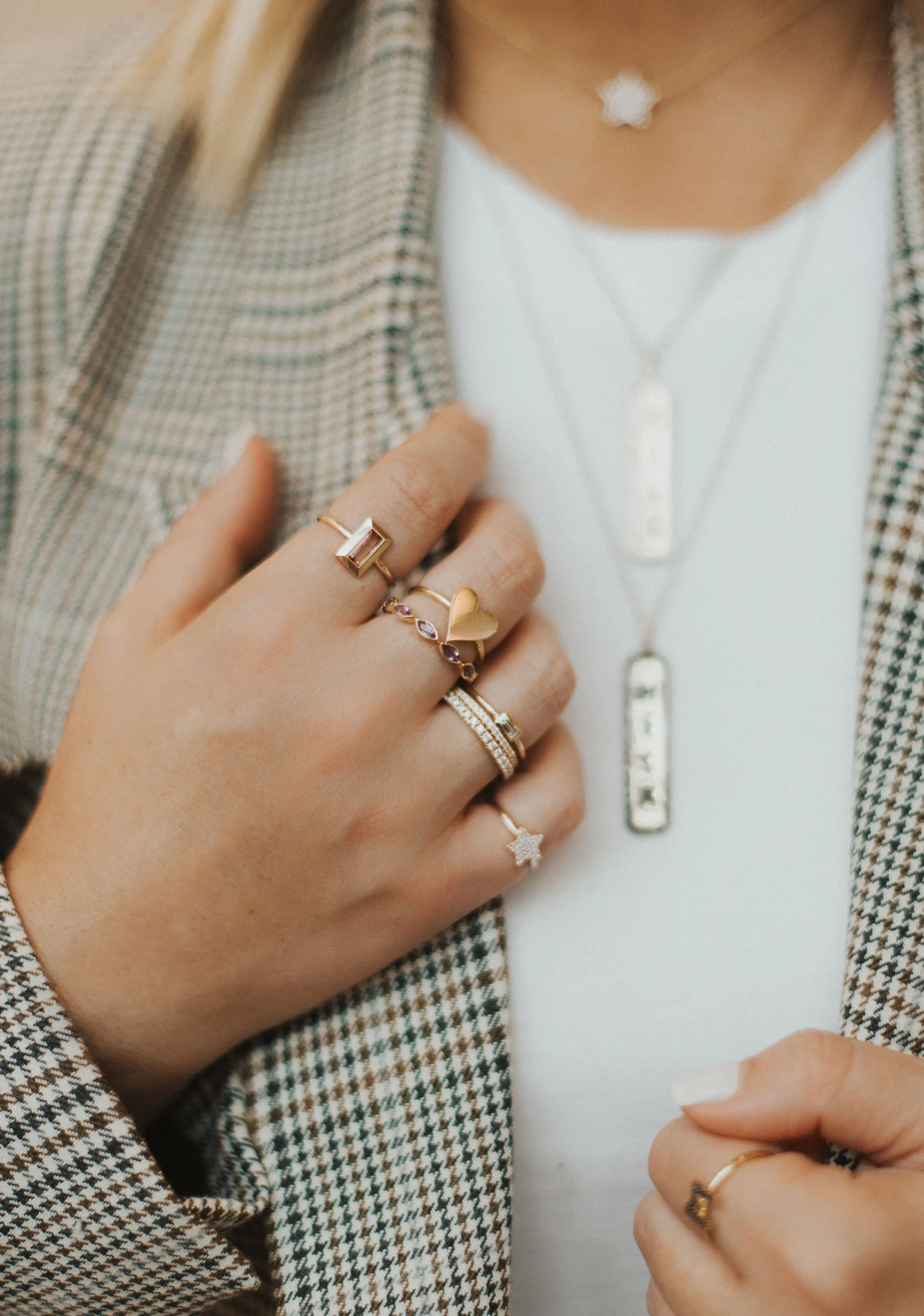 Dainty Diamond "Forever" Ring