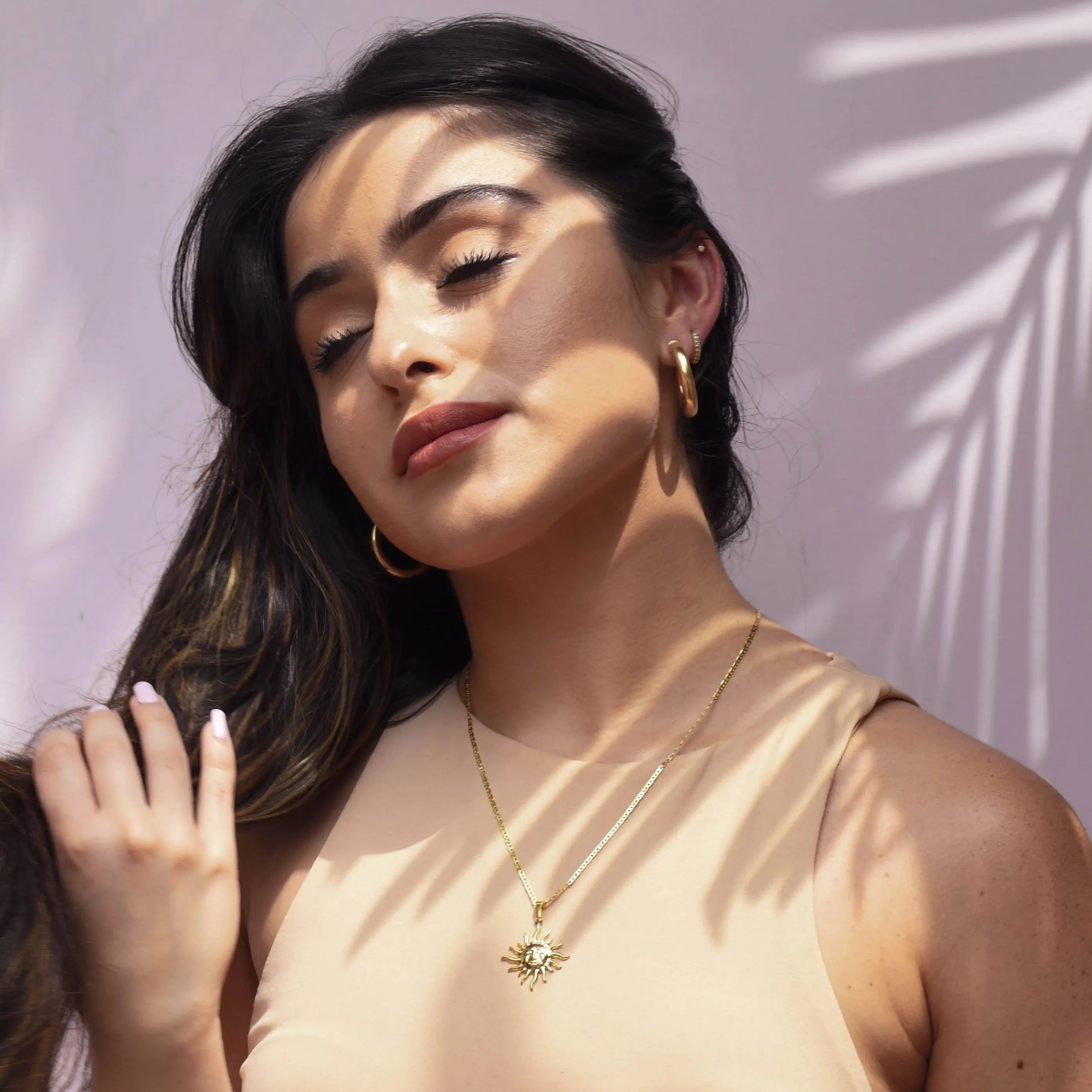 Dainty Gold Sun Necklace