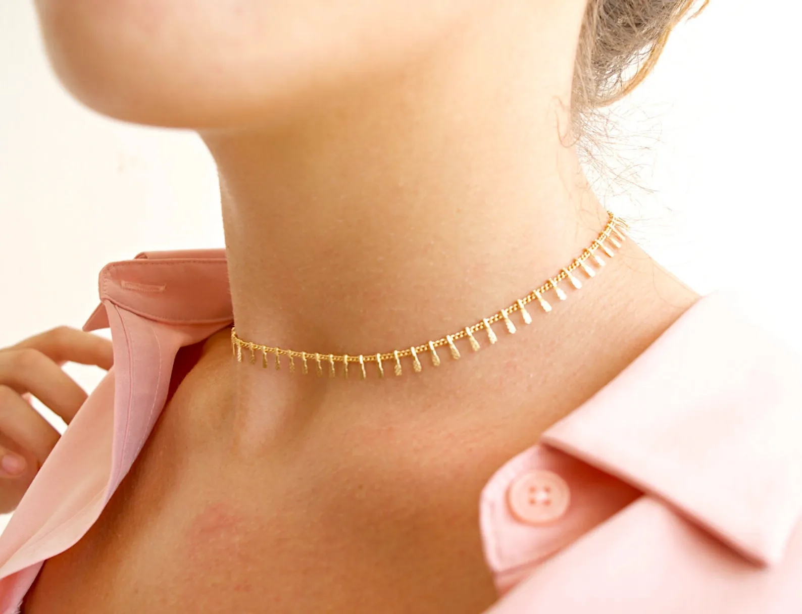 Dainty Gold Sun Necklace