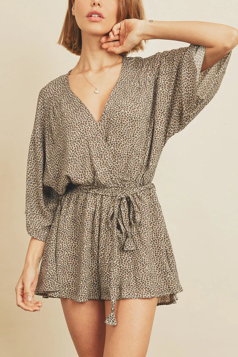 Dainty Leopard Romper