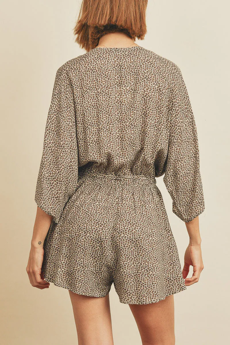 Dainty Leopard Romper