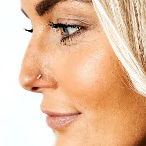 Dainty Nose Stud- Sterling Silver 3 Dot Nose Ring