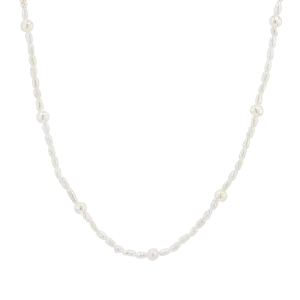 Dainty Pearl Station Necklace