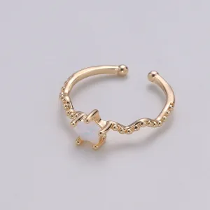 Dainty Star Ring Open Ring Cz Ring Minimalist Ring Crystal Ring Adjustable Ring Gold Ring Stacking Ring Girlfriend Christmas | R109