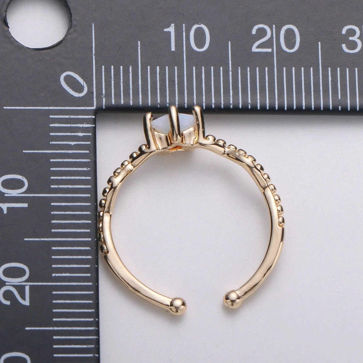 Dainty Star Ring Open Ring Cz Ring Minimalist Ring Crystal Ring Adjustable Ring Gold Ring Stacking Ring Girlfriend Christmas | R109