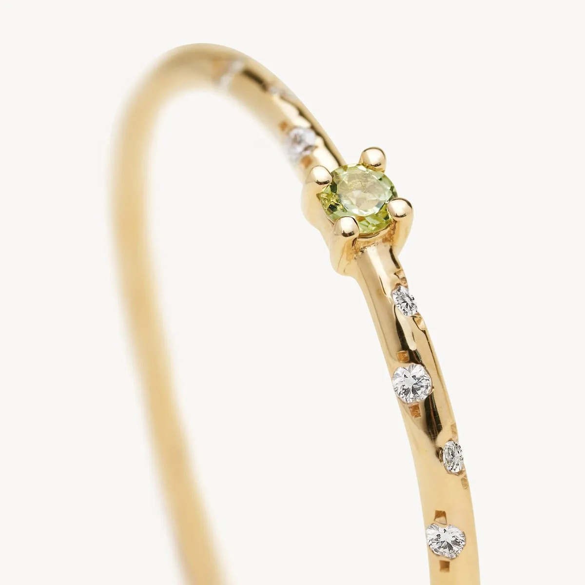Dainty Starry Birthstone Ring