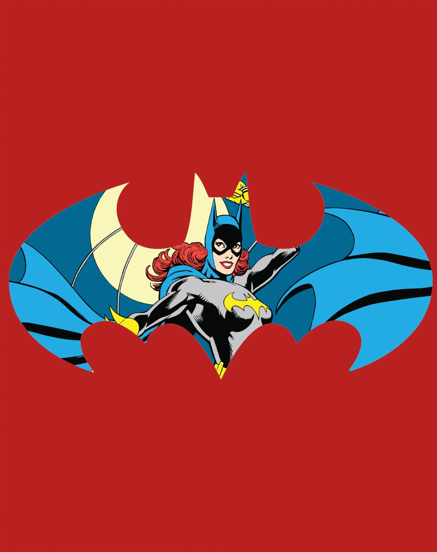 DC Comics Batgirl Logo Character Shield Official Men's T-Shirt