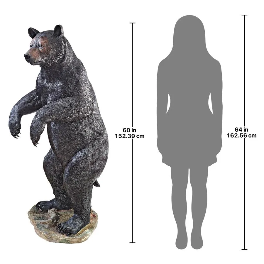 Design Toscano- Fishing for Trouble Bear Statue: Grande