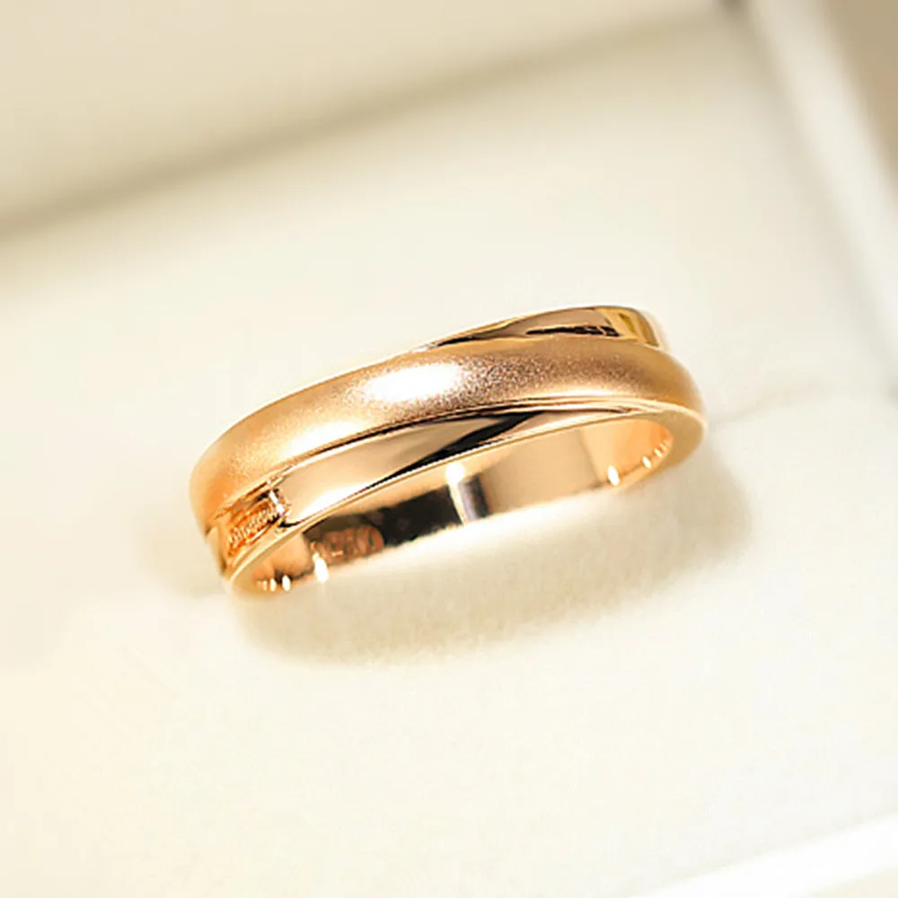 Diamond Criss-Cross Overlay Matching Couple Wedding Rings