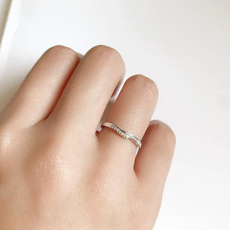 Diamond Wedding Matching Couple Rings