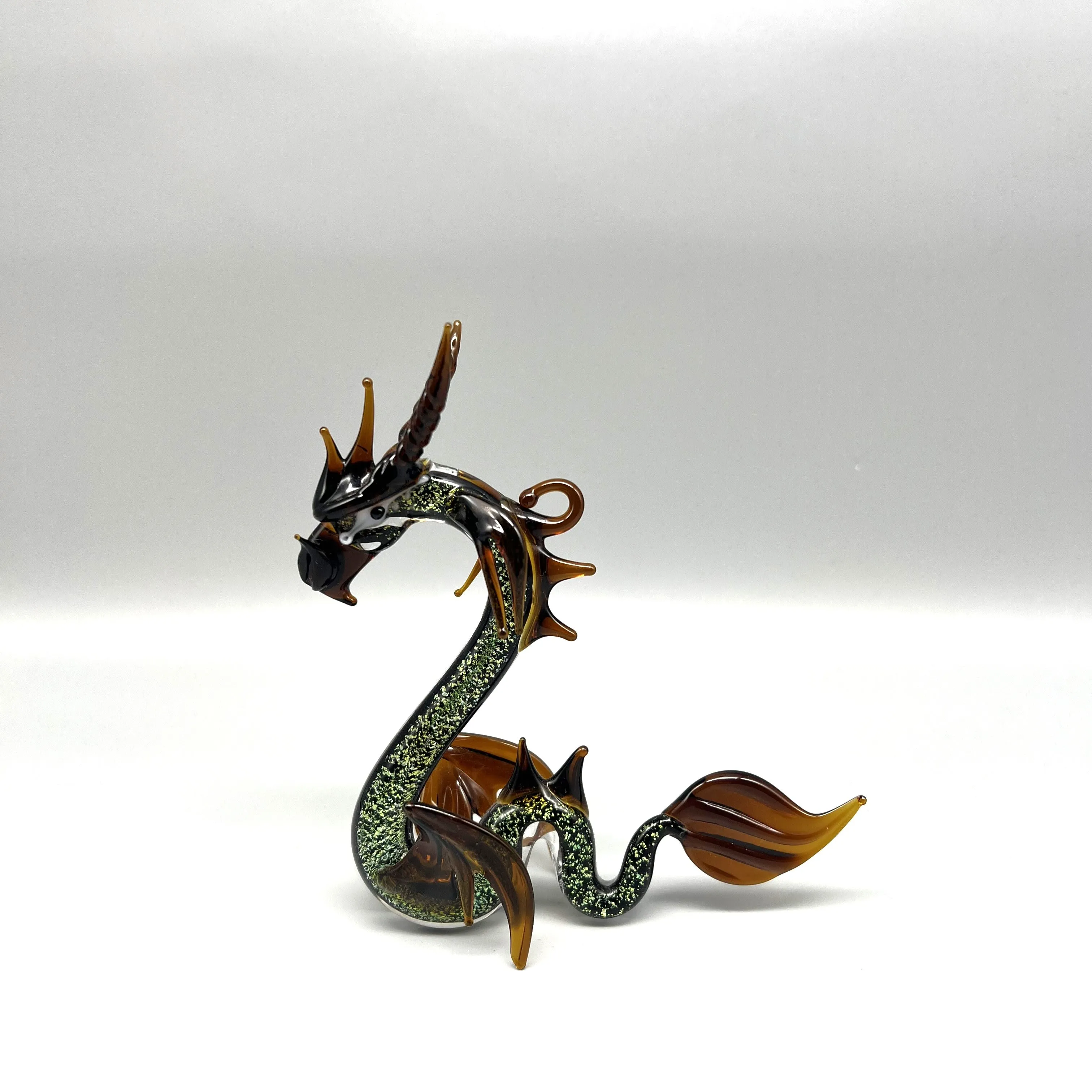 Dichroic Sea Dragon by WGK Glass Art