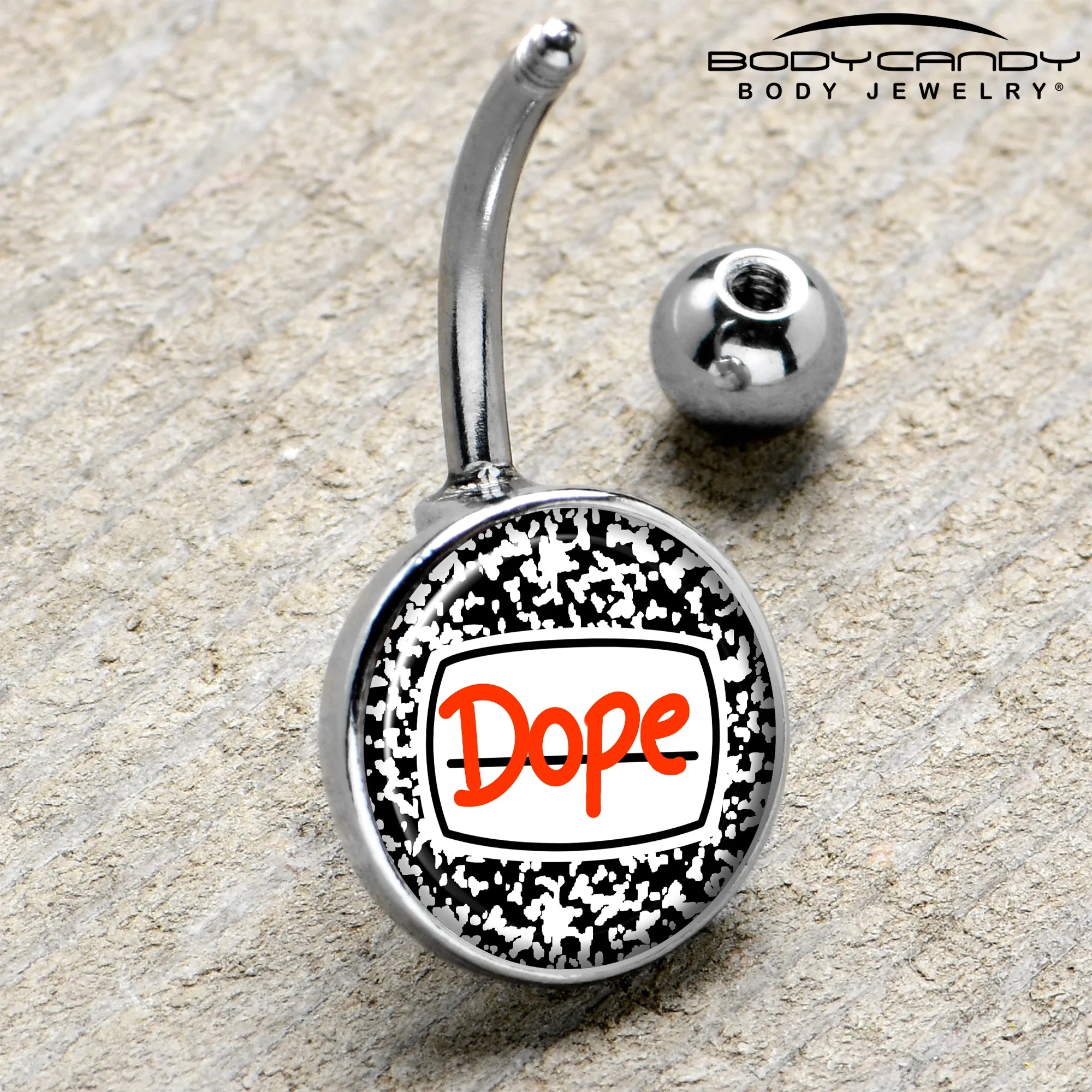 Dope Composition Notebook Belly Ring