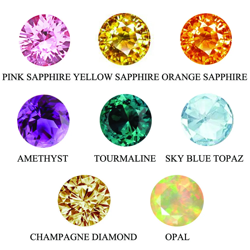 Double Gemstones Ring in Custom