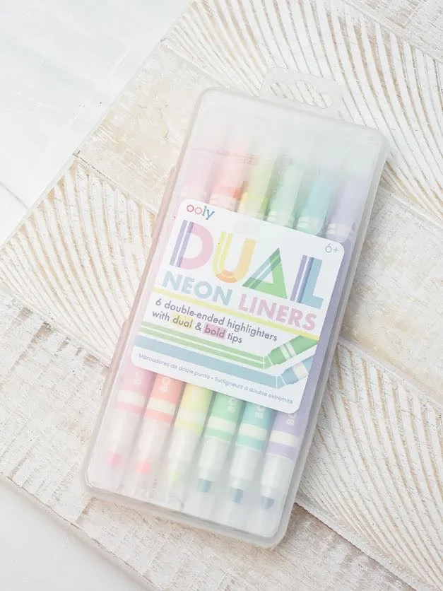 Dual Liner Double Ended Neon Highlighters