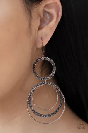 Eclipsed Edge - Copper Paprazzi Earrings