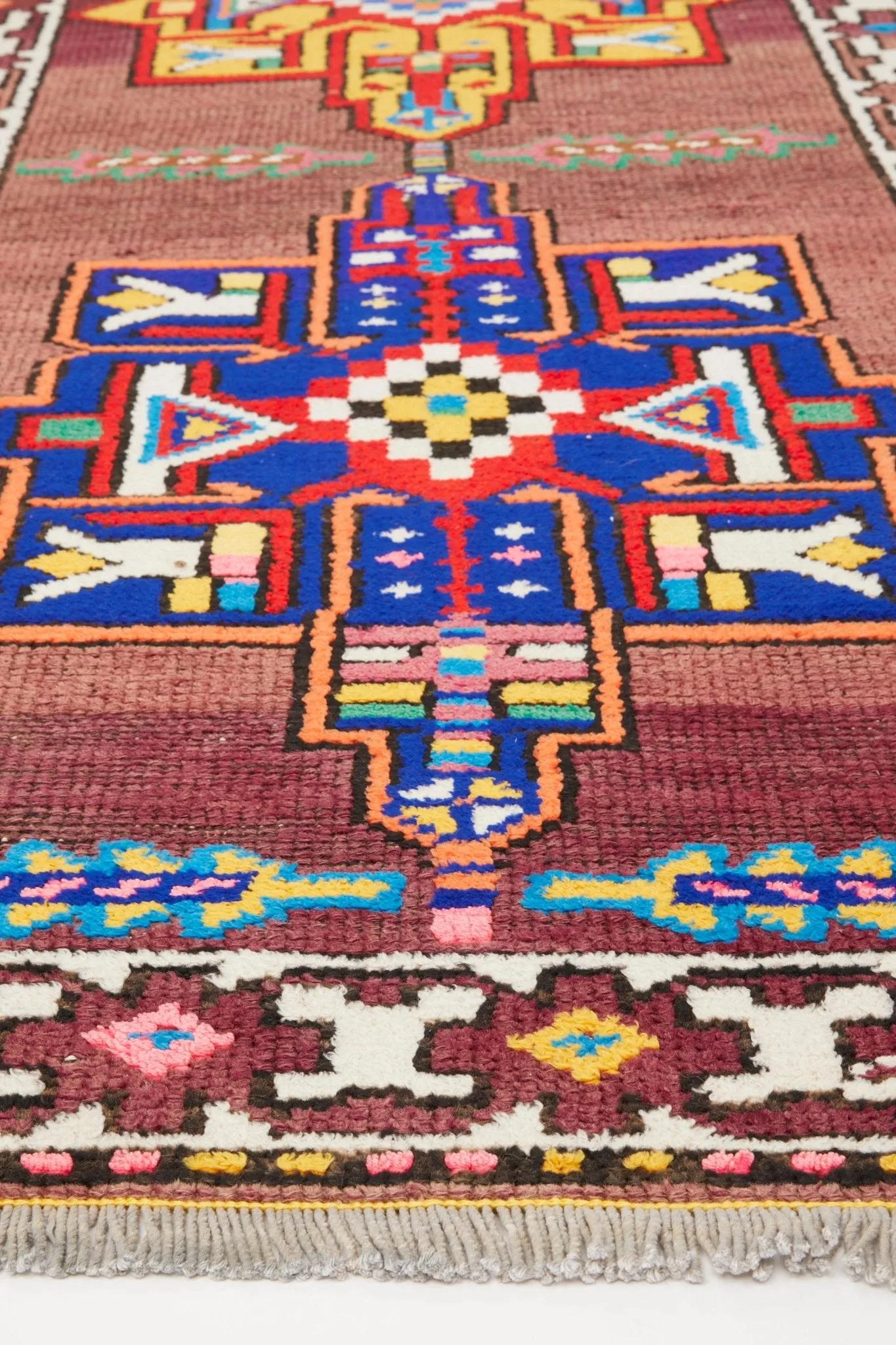 'Emery' Vintage Turkish Runner- 3' x 11'9''
