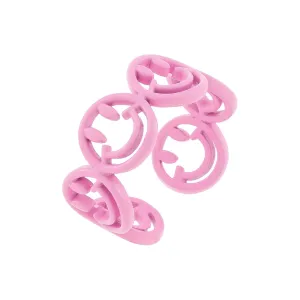Enamel Multi Smiley Face Ring