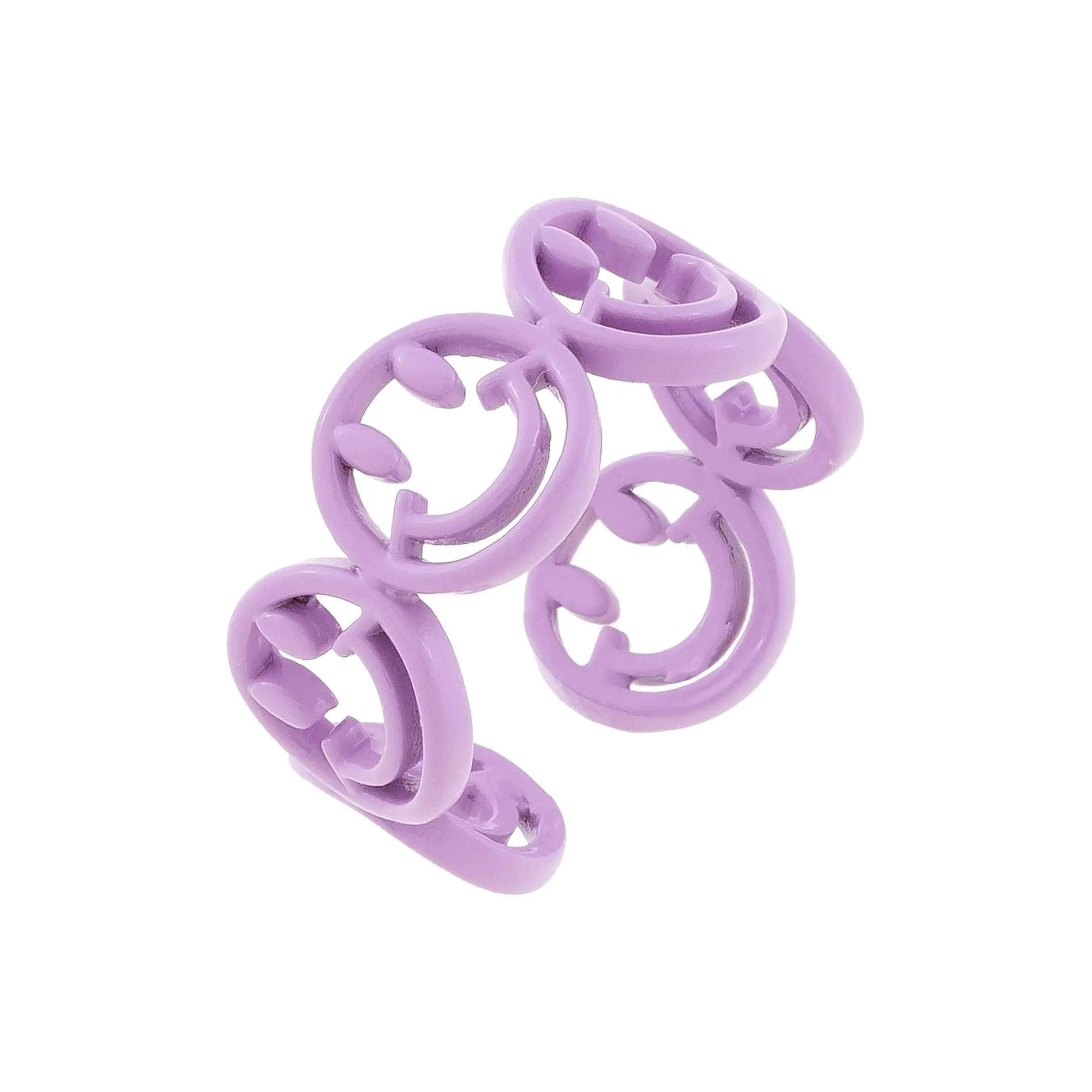 Enamel Multi Smiley Face Ring
