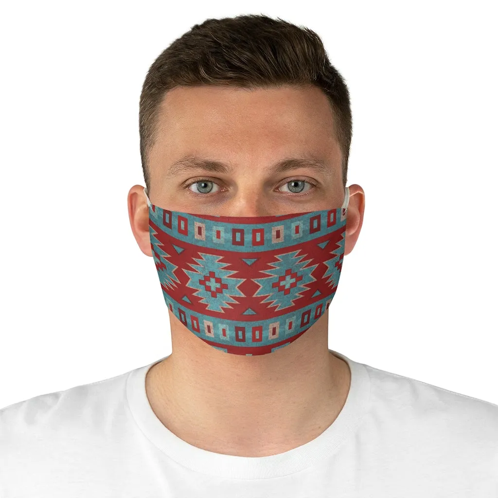 Ethnic Colorful Pattern Printed Fabric Face Mask Aztec Tribal
