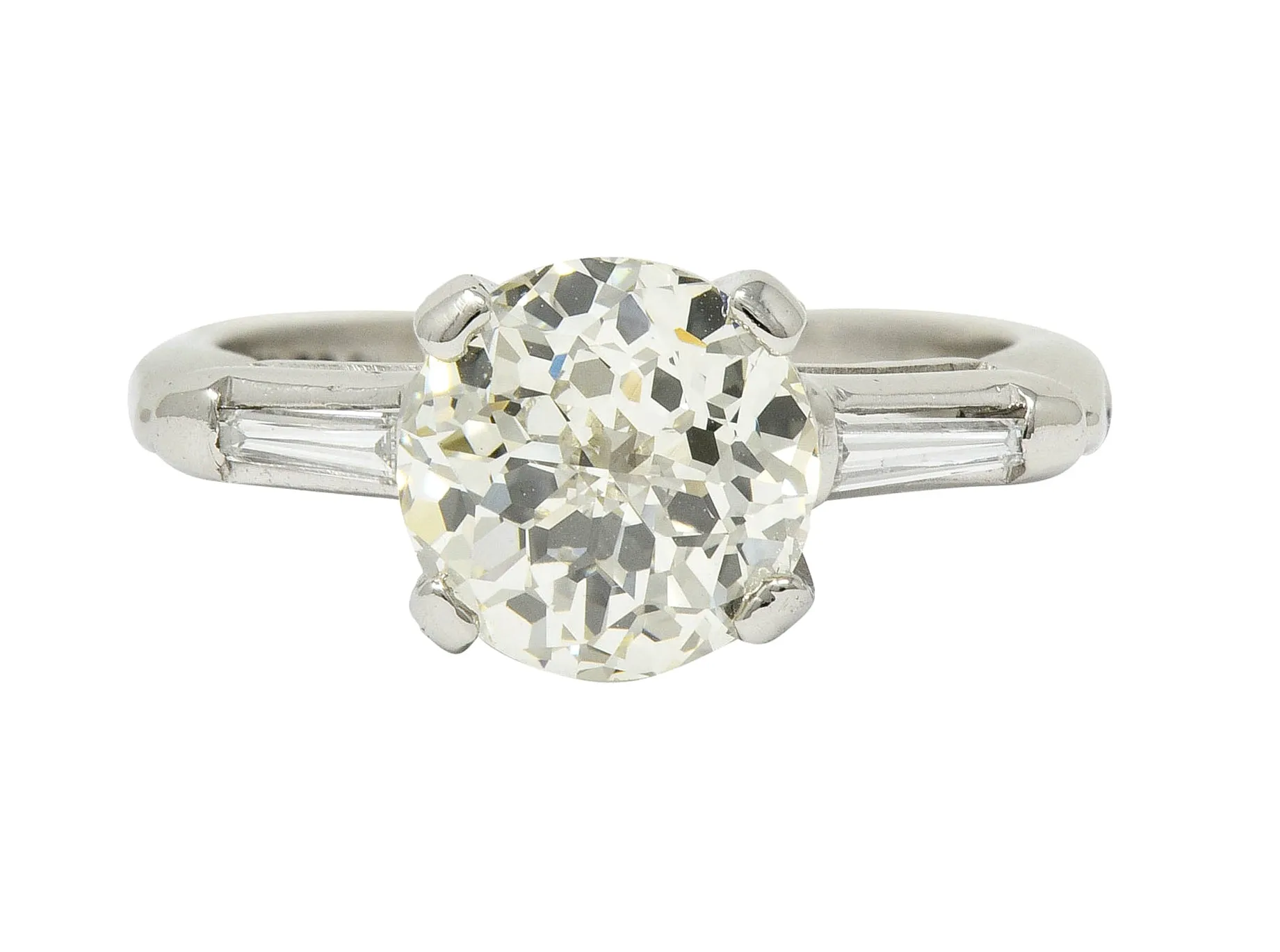 Extraordinary 1.82 CTW Jubilee Cut Diamond Platinum Engagement Ring GIA