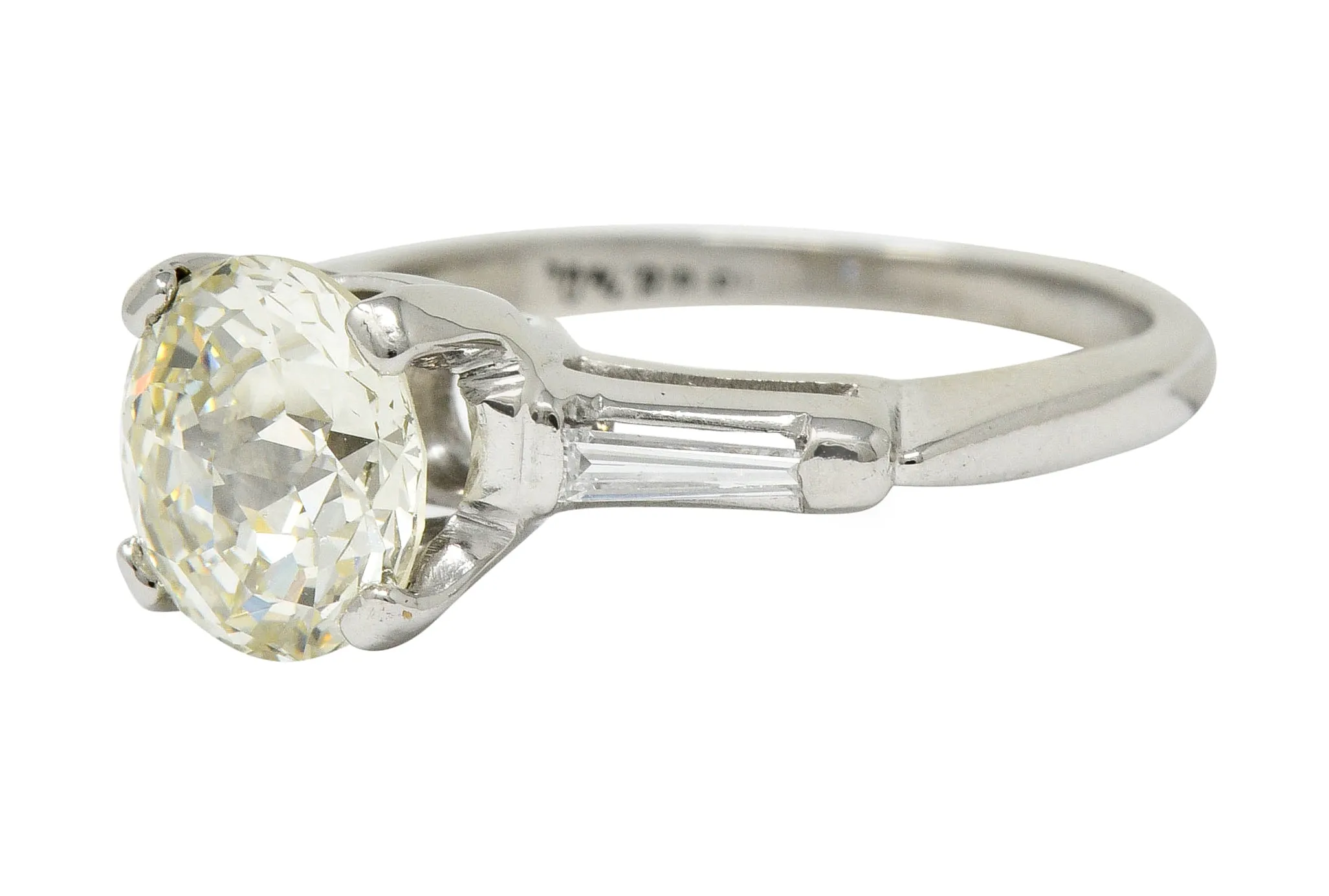 Extraordinary 1.82 CTW Jubilee Cut Diamond Platinum Engagement Ring GIA