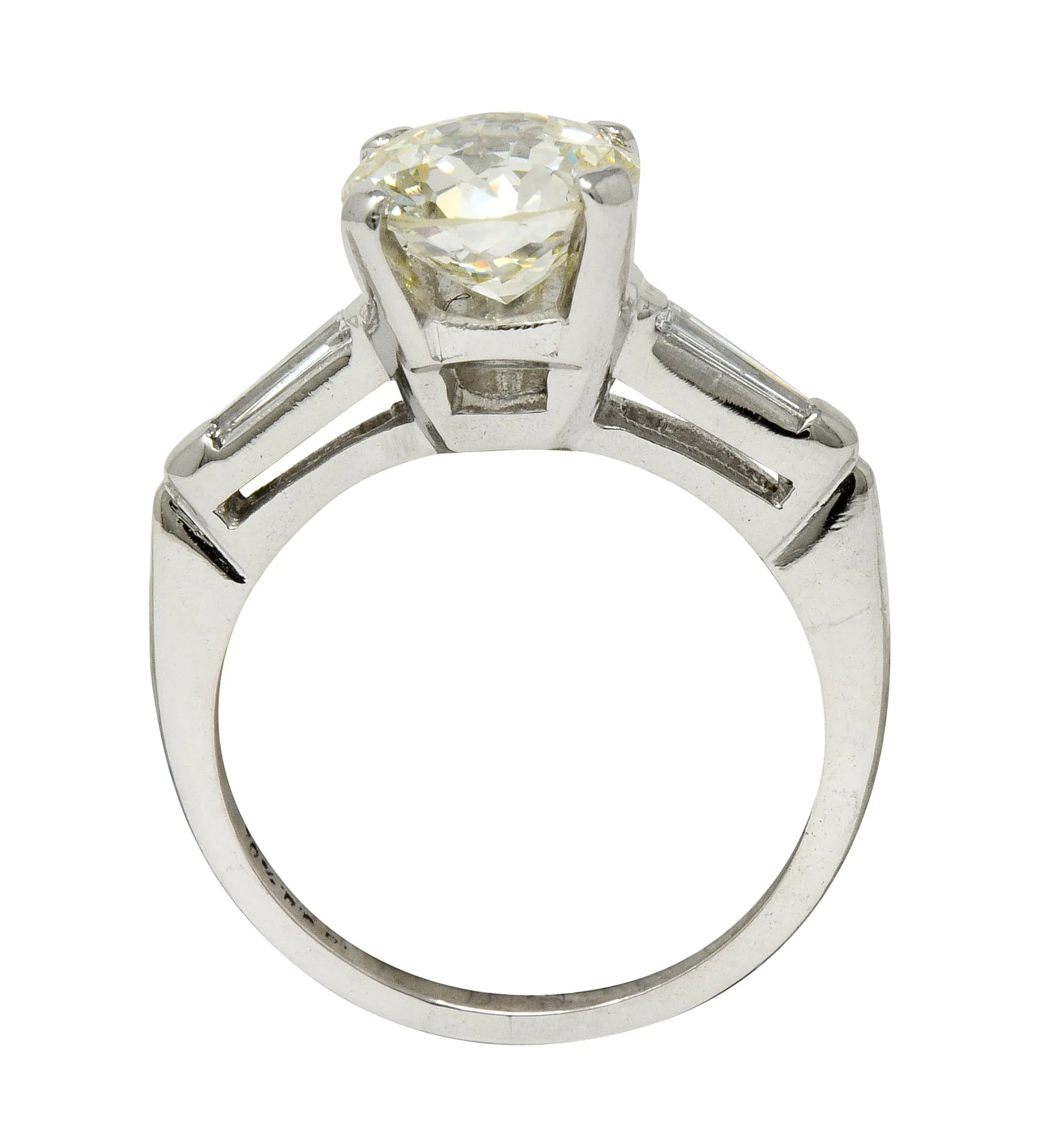 Extraordinary 1.82 CTW Jubilee Cut Diamond Platinum Engagement Ring GIA