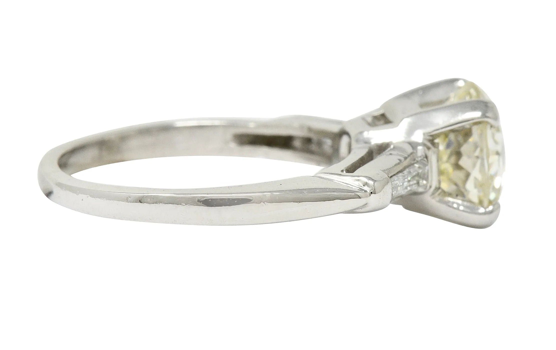 Extraordinary 1.82 CTW Jubilee Cut Diamond Platinum Engagement Ring GIA