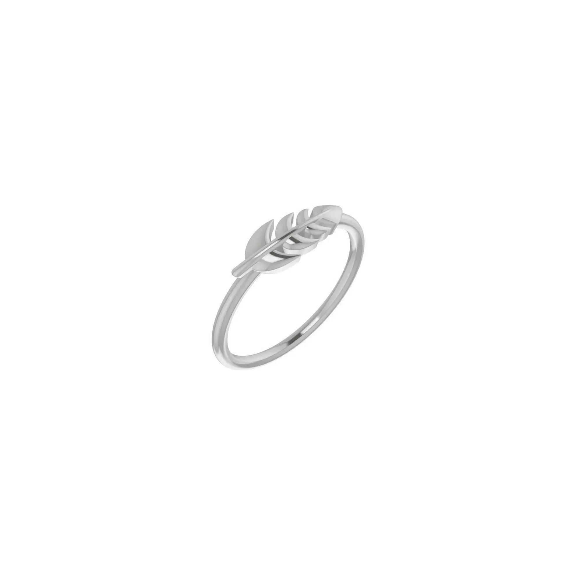 Fern Leaf Stackable Ring