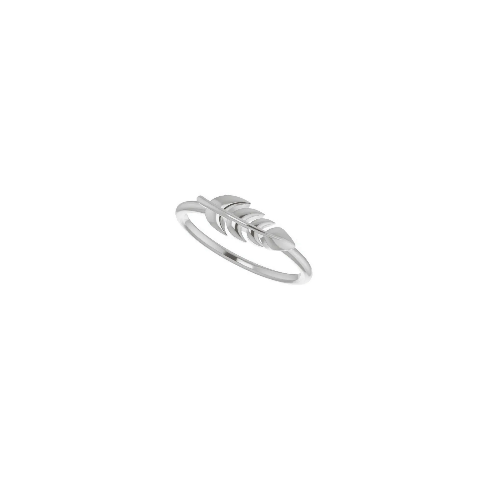 Fern Leaf Stackable Ring