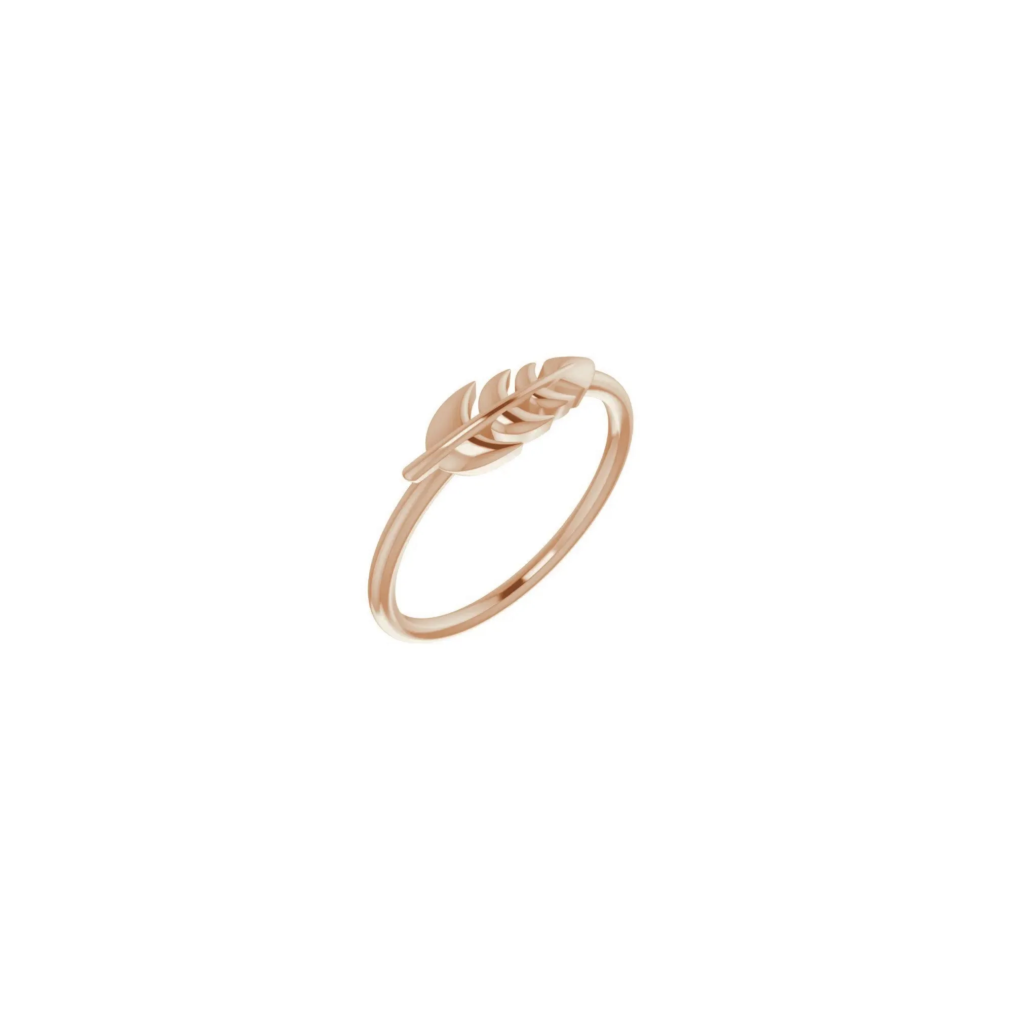Fern Leaf Stackable Ring