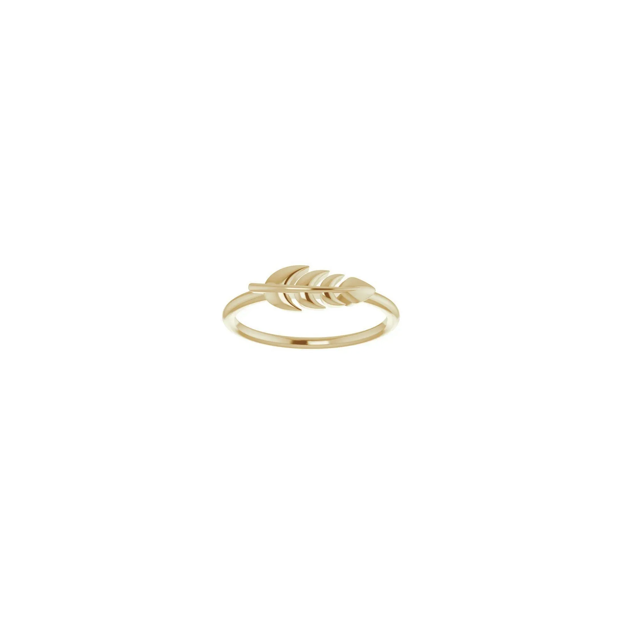 Fern Leaf Stackable Ring