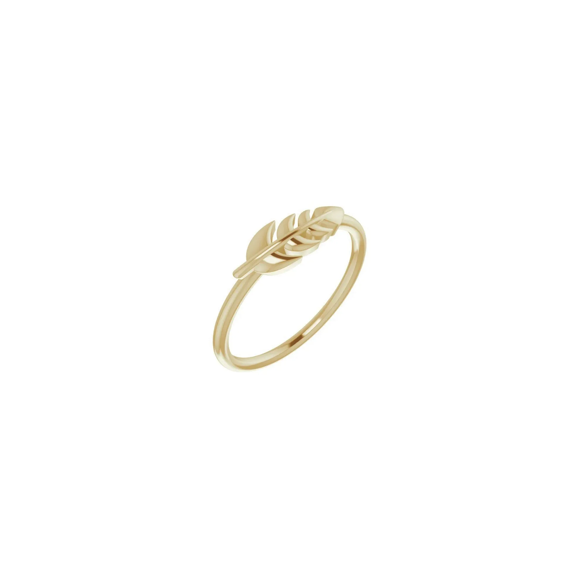 Fern Leaf Stackable Ring