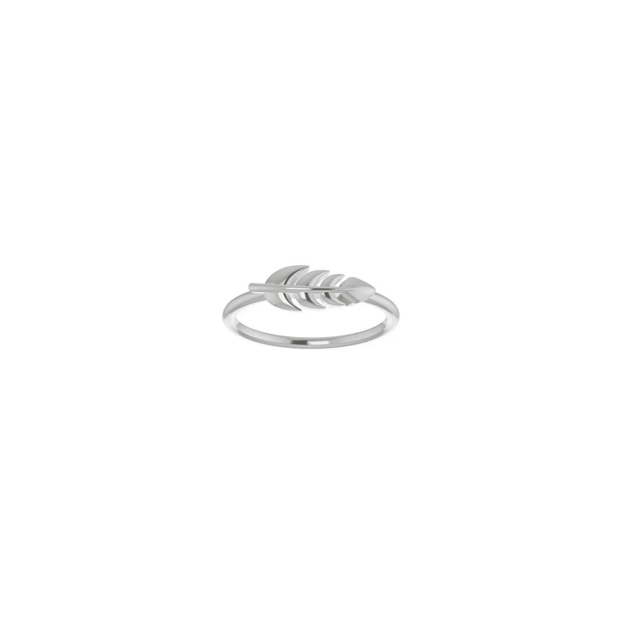Fern Leaf Stackable Ring