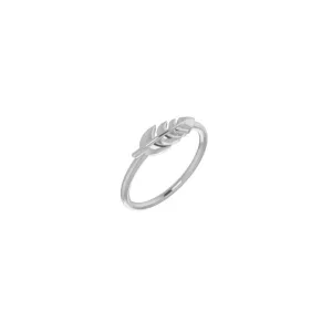Fern Leaf Stackable Ring