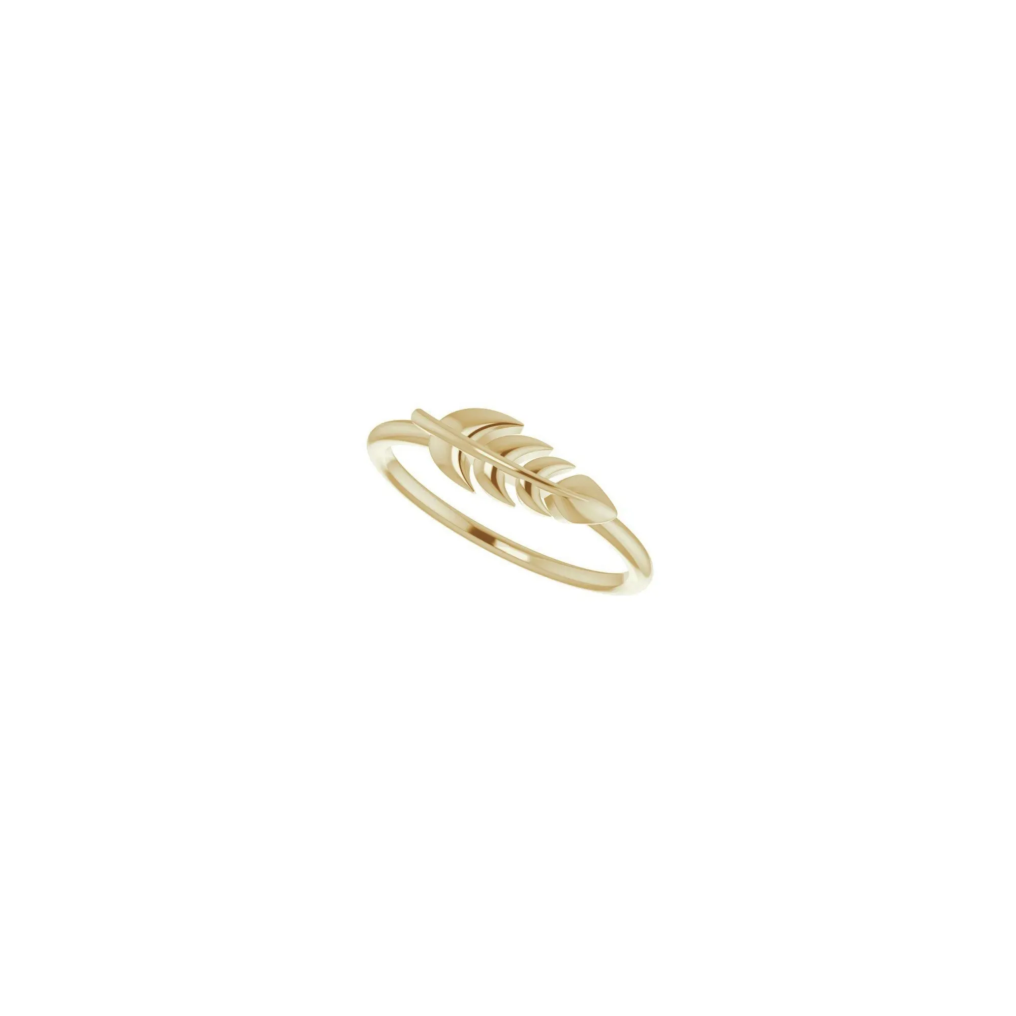 Fern Leaf Stackable Ring