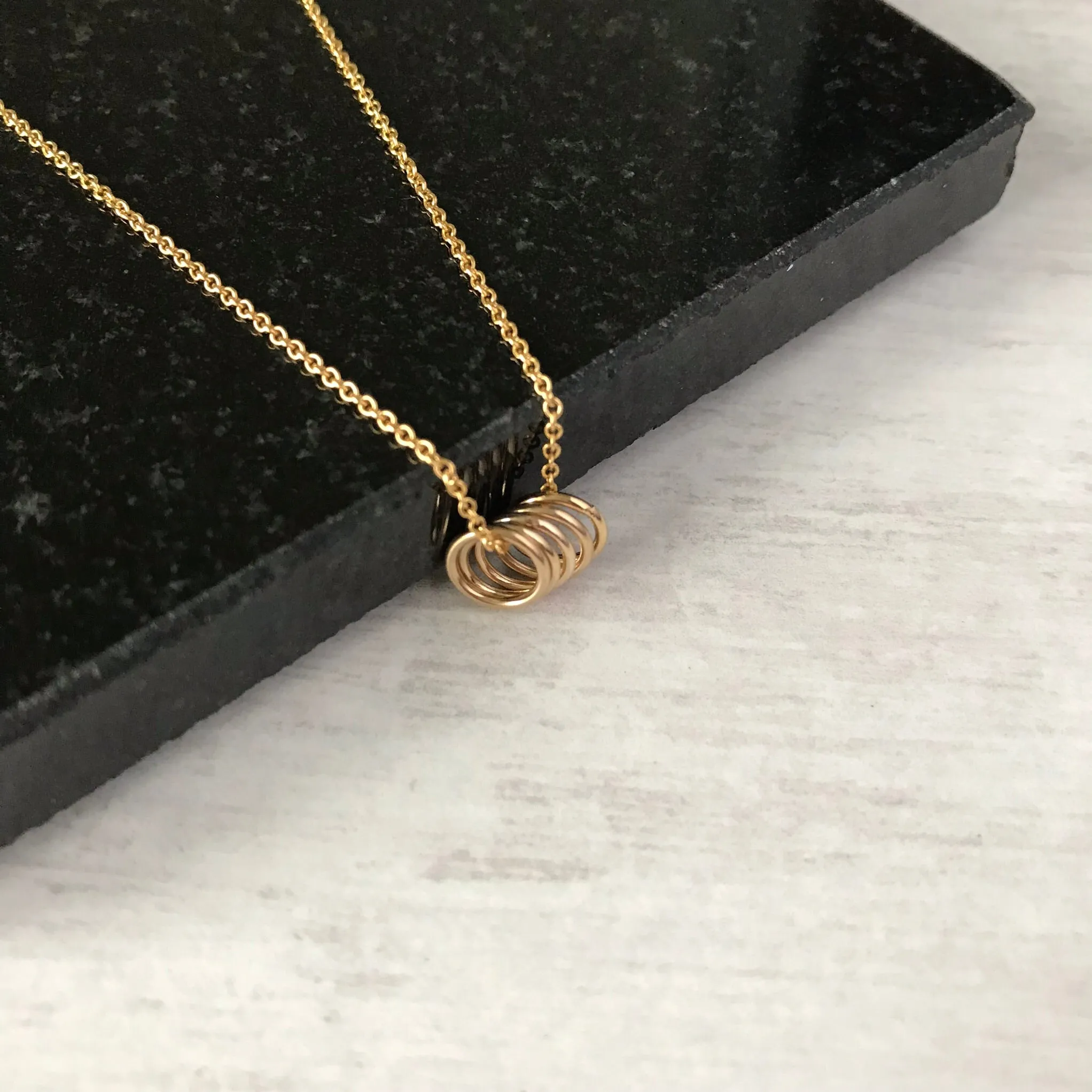 Five Gold Rings Necklace