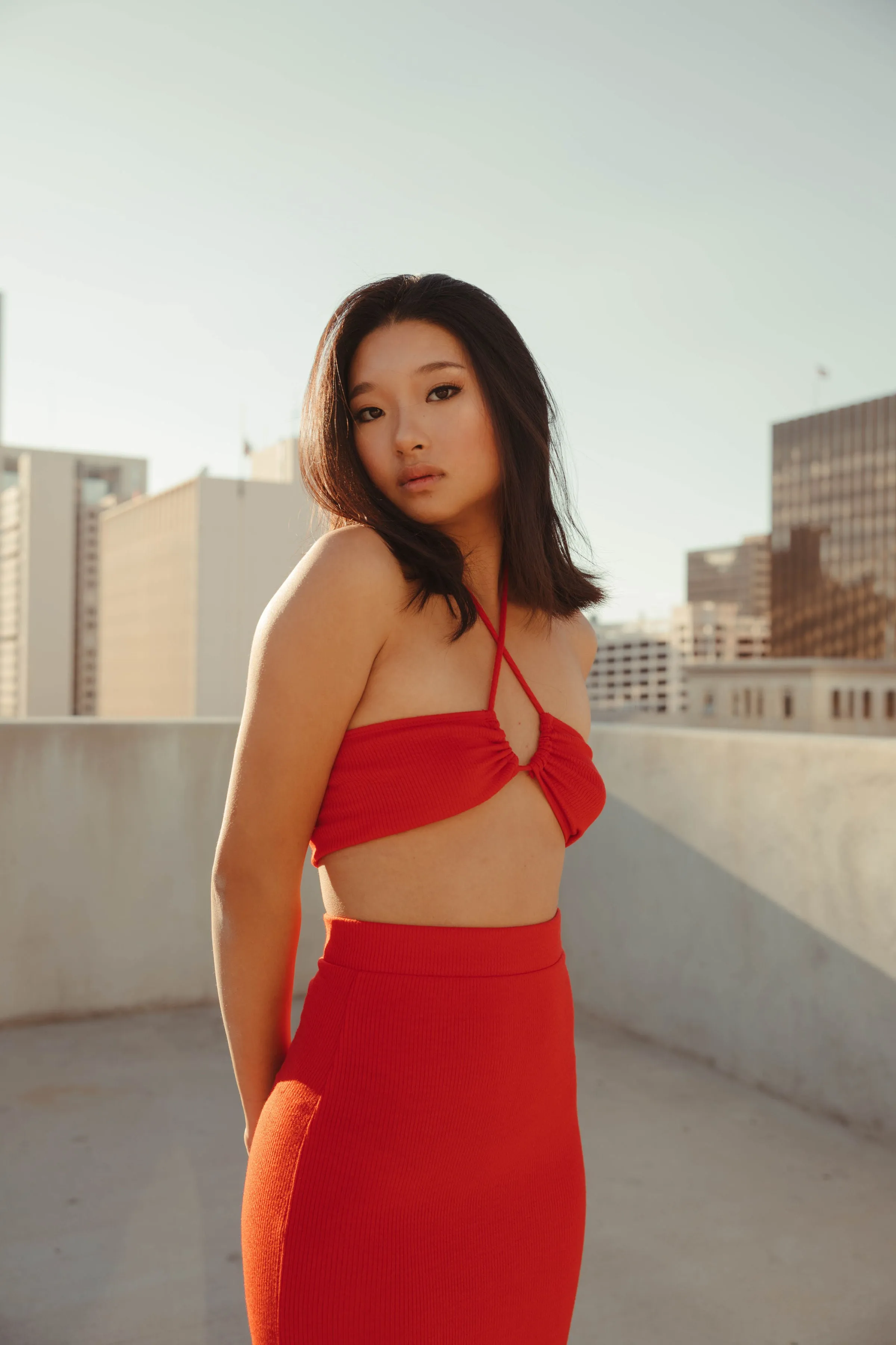 For the Night Set in Red