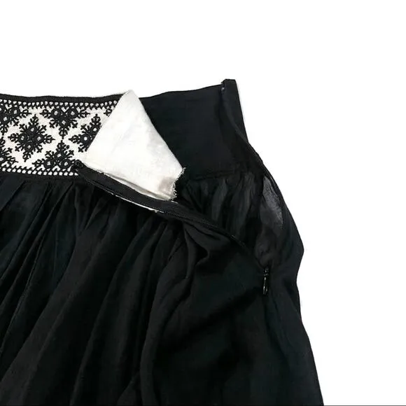 Free People Fp One Kelisi Embroidered Mini Skirt S