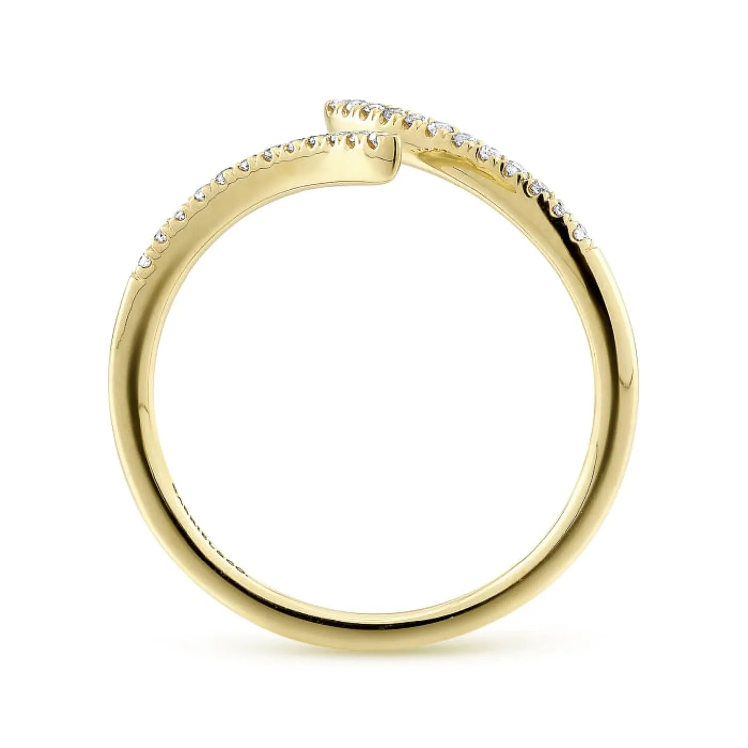 Gabriel & Co. Bypass Open Diamond Ring