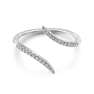 Gabriel & Co. Bypass Open Diamond Ring