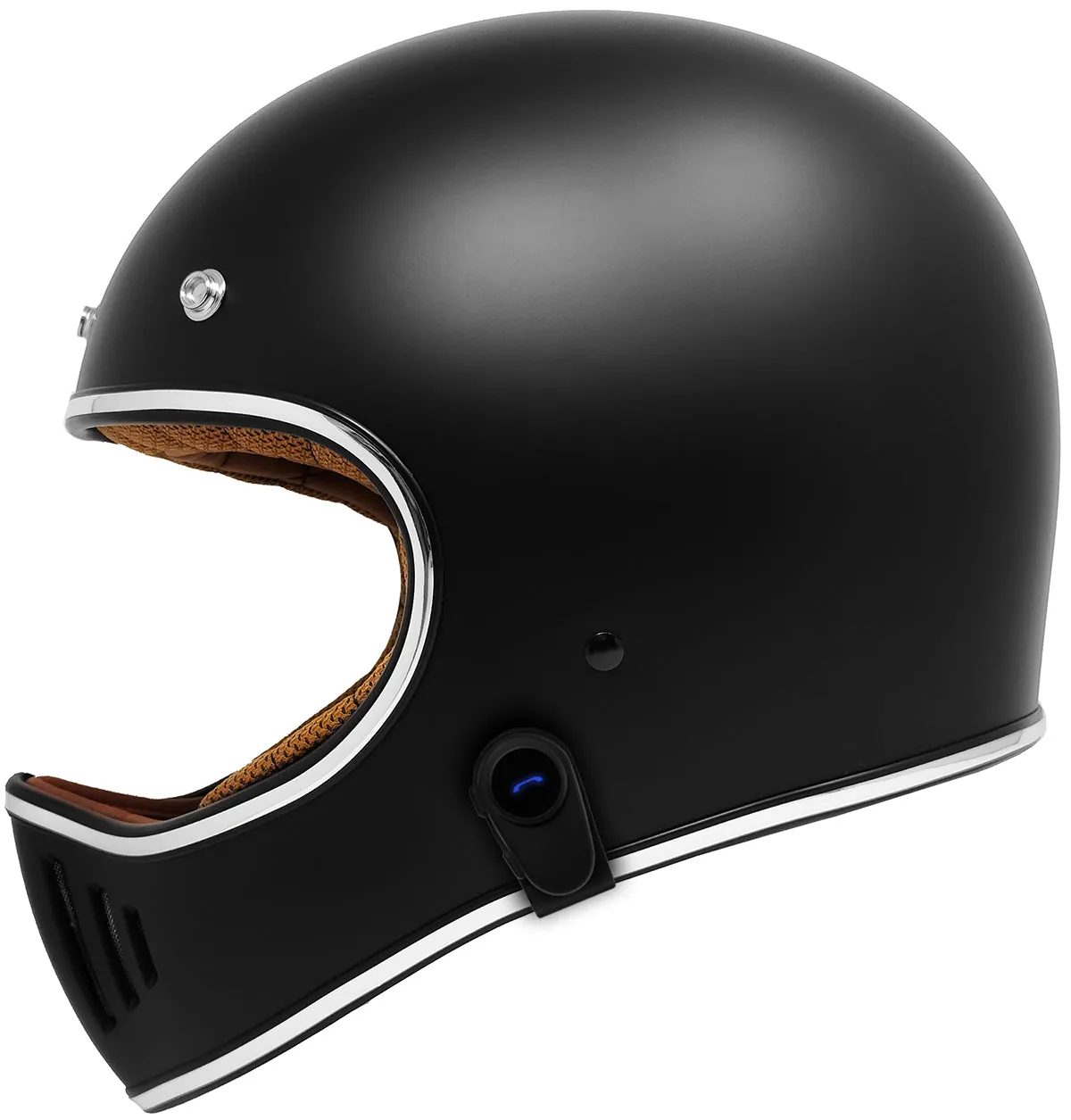 GDM REBEL Retro Motorcycle Helmet with Bluetooth Headset