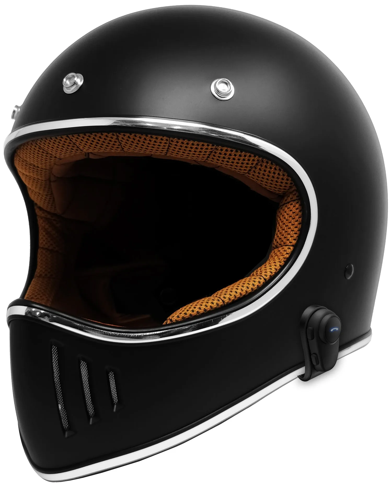 GDM REBEL Retro Motorcycle Helmet with Bluetooth Headset