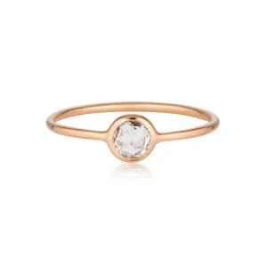 Georgini - Eos Rose Gold White Topaz Ring