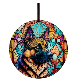 German Shepherd, Acrylic Window Ornament #SC175